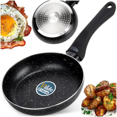 Orion Patelnia Granitowa 16 cm Black Line Indukcja Gaz Non-stick VILDE