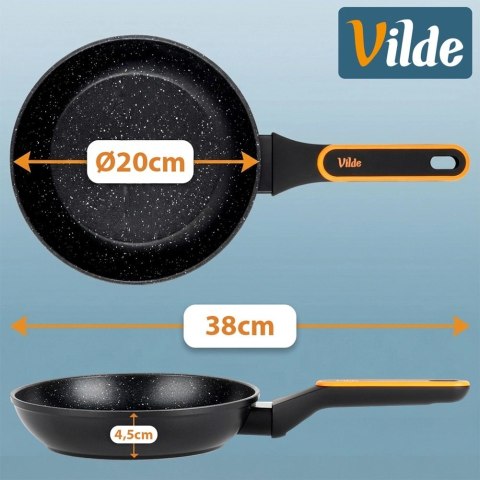 Orion Patelnia Granitowa 20 cm Terruna Indukcja Gaz Non-stick VILDE
