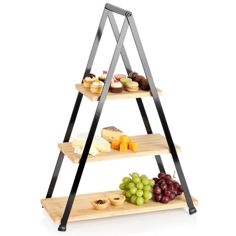 Orion Patera 3-poziomowa Prostokątna Bambusowa 53 cm VILDE na Owoce