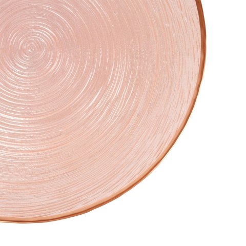 Orion Patera na Tort Ciasto na Nóżce Szkło Perłowy Róż 21 cm Home Styling