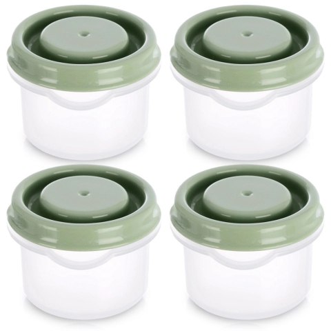 Orion Pojemniki na Sosy Przyprawy Zioła 4 szt x 50ml do Mikrofali Mrożenia