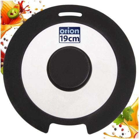 Orion Pokrywka Szklana Borokrzemowa z Silikonowym Rantem 18 cm ORION