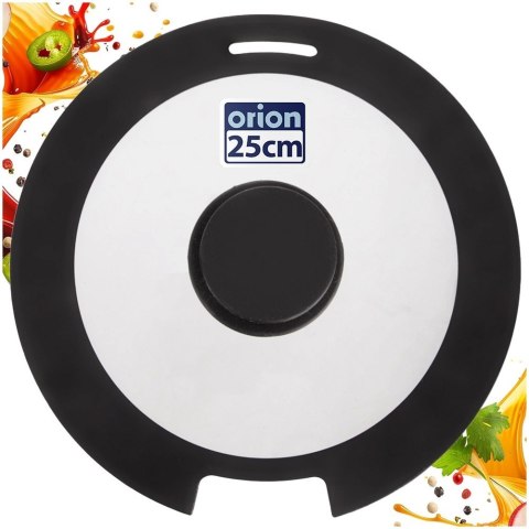 Orion Pokrywka Szklana Borokrzemowa z Silikonowym Rantem 24 cm ORION