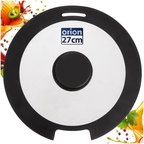Orion Pokrywka Szklana Borokrzemowa z Silikonowym Rantem 26 cm ORION
