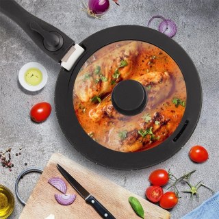 Orion Pokrywka Szklana Borokrzemowa z Silikonowym Rantem 28 cm ORION