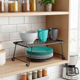 Orion Półka Wkład do Szafki Kuchennej Składana Metal Loft 36 cm Czarna