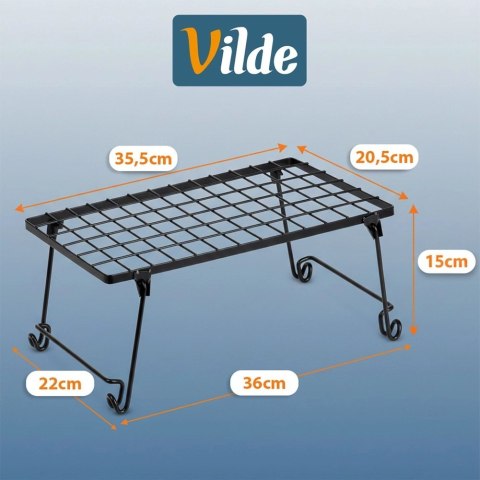 Orion Półka Wkład do Szafki Kuchennej Składana Metal Loft 36 cm Czarna