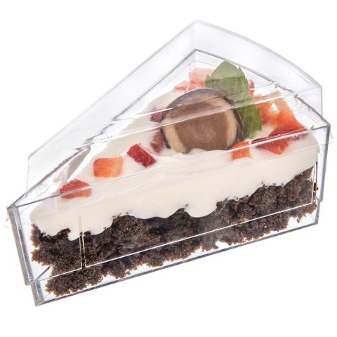 Orion Pucharki Trójkątne z Pokrywkami 160ml Zestaw 4 szt. ORION Finger Food