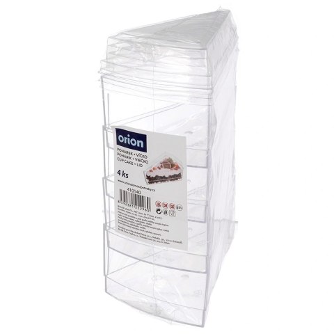 Orion Pucharki Trójkątne z Pokrywkami 160ml Zestaw 4 szt. ORION Finger Food
