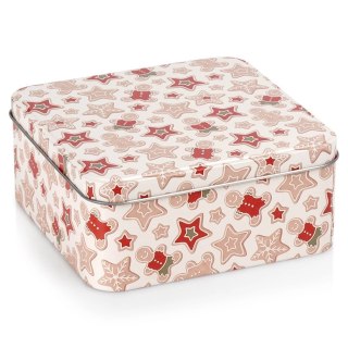 Orion Puszka na Ciastka Świąteczna Zielona 15 x 15 cm na Prezent ORION Xmas