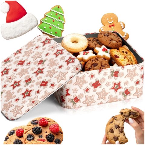 Orion Puszka na Ciastka Świąteczna Zielona 15 x 15 cm na Prezent ORION Xmas