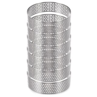 Orion Ranty do Tartaletek Zestaw 6 szt. Perforowane 7 cm Stalowe ORION