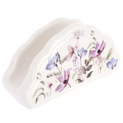 Orion Serwetnik Porcelanowy Louka Biały w Polne Kwiaty ORION Dekoracja