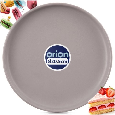 Orion Talerz Deserowy 20,5 cm Kamionka Szary Matowy Skandi Zmywarka