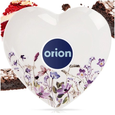 Orion Talerzyk w Kształcie Serca Porcelana 17 cm Louka Kwiaty na Prezent