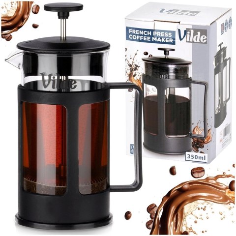 Orion Zaparzacz Tłokowy French Press Kawa Herbata 350 ml Szkło Borokrzemowe