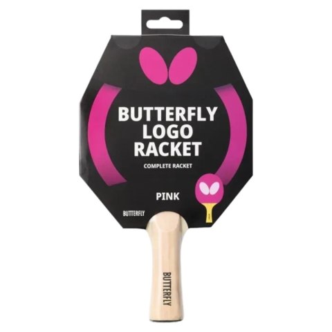 Tamasu Butterfly Europa GmbH Rakietka Paletka do Tenisa Stołowego Ping Ponga BUTTERFLY Logo Pink