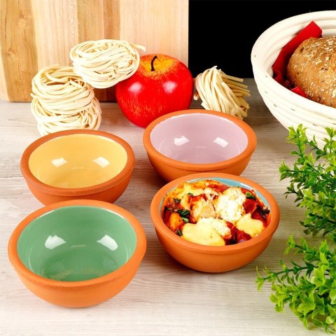 Orion Miseczki do Zapiekania Ceramiczne 150 ml Kolorowe Tapas Zestaw 4 szt.