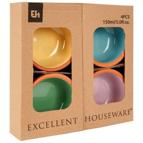 Orion Miseczki do Zapiekania Ceramiczne 150 ml Kolorowe Tapas Zestaw 4 szt.
