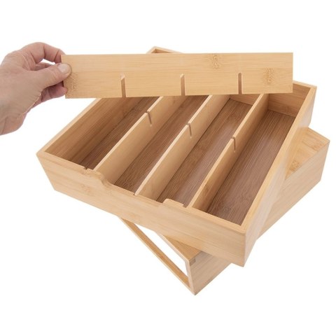 Orion Organizer Pojemnik na Kapsułki do Kawy Drewniany ORION 31,5x30x10 cm