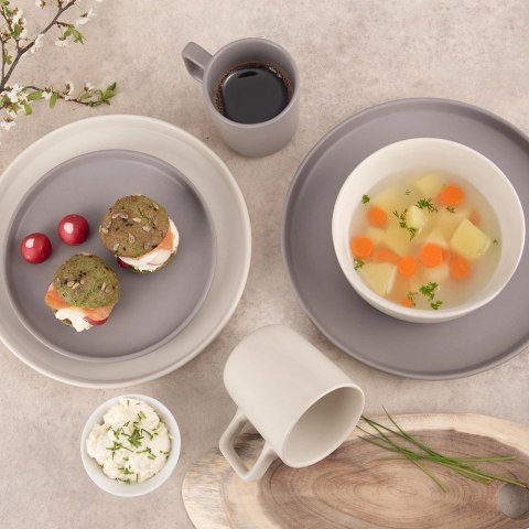 Orion Talerz Obiadowy Płytki Ceramiczny Kremowy ORION SKANDI 26,5 cm