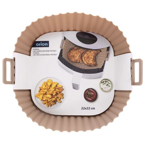 Orion Wkład do Frytkownicy Air Fryer Beztłuszczowej Silikonowy Beżowy 22 cm