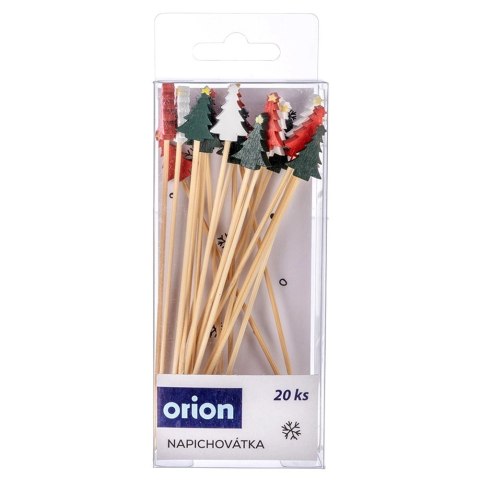 Orion Wykałaczki do przekąsek bambusowe choinka 13 cm 20 szt.