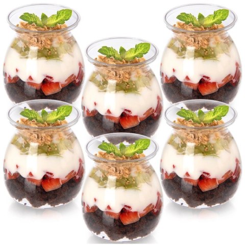 Orion Zestaw 6 szt. Pucharków do Deserów 160ml Przezroczyste Finger Food
