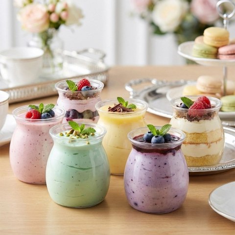Orion Zestaw 6 szt. Pucharków do Deserów 160ml Przezroczyste Finger Food