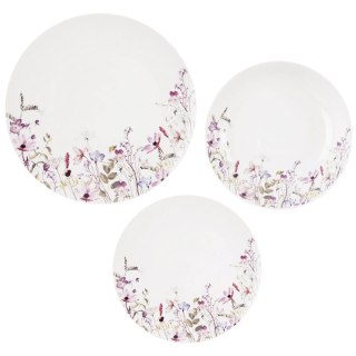 Orion Zestaw Talerzy Porcelanowych 18 el. Louka Komplet Obiadowy na 6 Osób