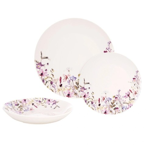 Orion Zestaw Talerzy Porcelanowych 18 el. Louka Komplet Obiadowy na 6 Osób