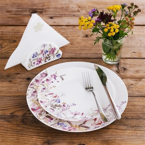 Orion Zestaw Talerzy Porcelanowych 18 el. Louka Komplet Obiadowy na 6 Osób