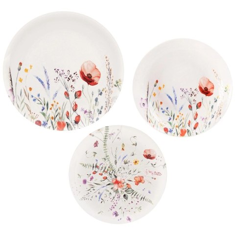 Orion Zestaw Talerzy Porcelanowych 18 el. ORION Maki 6 os. Zmywarka Mikrofala