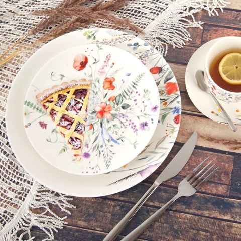 Orion Zestaw Talerzy Porcelanowych 18 el. ORION Maki 6 os. Zmywarka Mikrofala