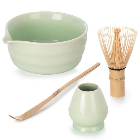 Orion Zestaw do Matchy Matcha Ceremonia 4 el Miska Miotełka Bambus