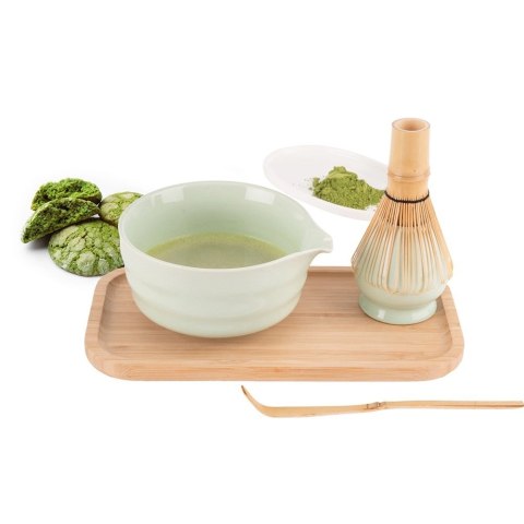 Orion Zestaw do Matchy Matcha Ceremonia 4 el Miska Miotełka Bambus