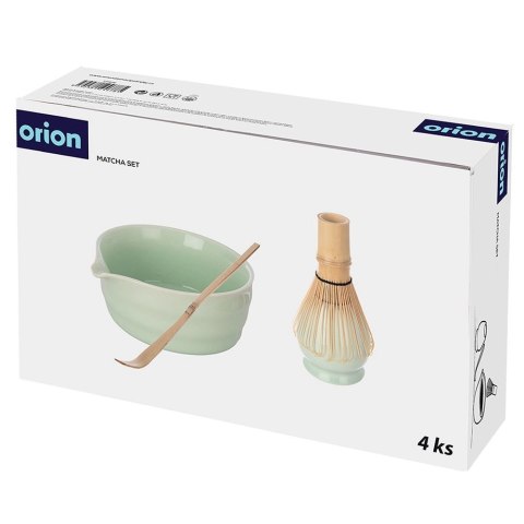 Orion Zestaw do Matchy Matcha Ceremonia 4 el Miska Miotełka Bambus