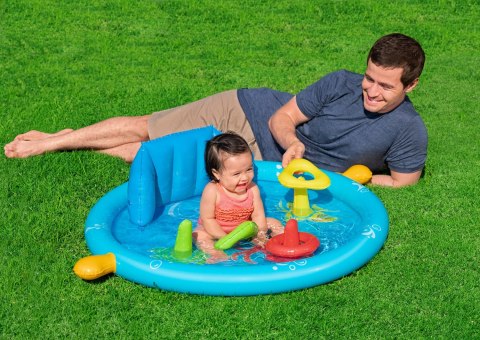 Bestway Basenik Dmuchany Brodzik Dla Dzieci z Daszkiem BESTWAY 115x89x76cm