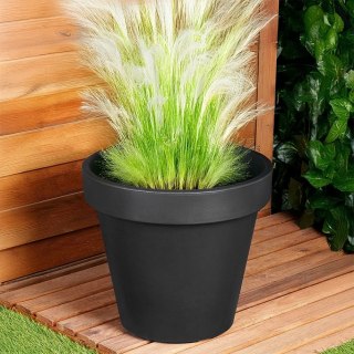 Grupa Orion Sp. z o.o. Doniczka ogrodowa plastikowa czarna okrągła 39 cm