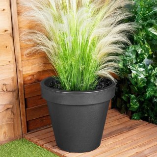 Grupa Orion Sp. z o.o. Doniczka ogrodowa plastikowa czarna okrągła 48 cm