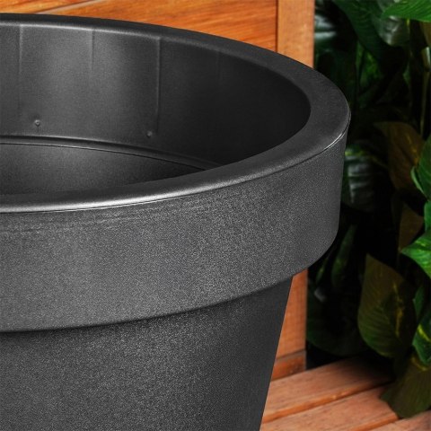 Grupa Orion Sp. z o.o. Doniczka ogrodowa plastikowa czarna okrągła 48 cm