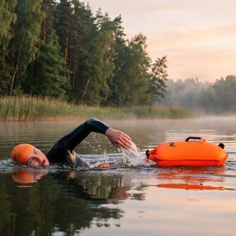 NC1772 DMUCHANA BOJKA DO PŁYWANIA 28L POMARAŃCZOWA NILS CAMP