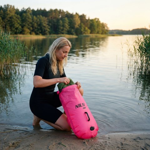 NC1772 DMUCHANA BOJKA DO PŁYWANIA 28L RÓŻOWA NILS CAMP