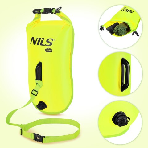 NC1772 DMUCHANA BOJKA DO PŁYWANIA 28L ŻÓŁTA NILS CAMP