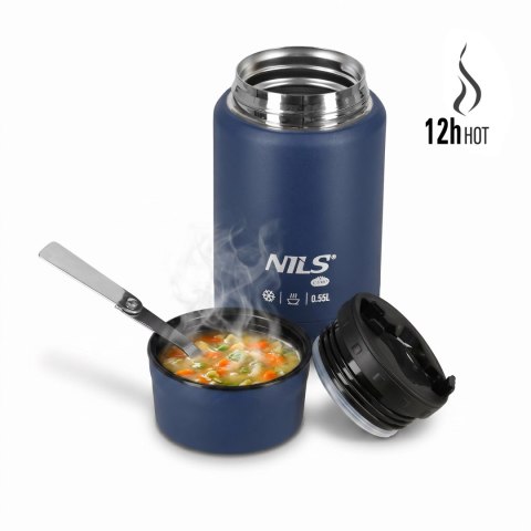 NC3807 TERMOS OBIADOWY 550ML NIEBIESKI NILS CAMP