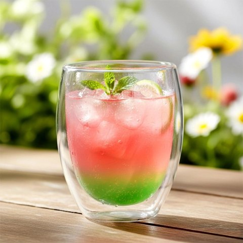 Orion 2 x Szklanka Termiczna 370ml Podwójne Szkło Kawa Herbata VILDE
