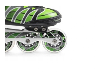 Łyżworolki zielono-czarne 44 SMJ Sport MZS101G