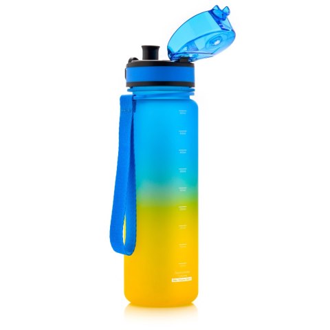 Bidon sportowy Meteor 500 ml niebieski/żółty