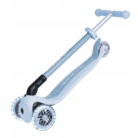 Hulajnoga trójkołowa niebieska składana koła LED Globber Primo Foldable