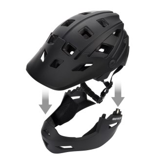 Kask rowerowy full-face Meteor Hydra M 55-58 cm czarny